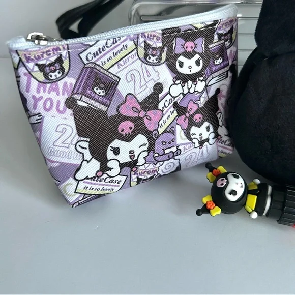 💜(KUR311) Kuromi Adorable 7-Piece Purse Bundle! - Picture 11 of 12